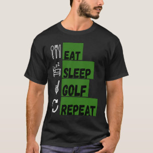Eat Sleep Golf Repeat Golf Christmas Idea T-Shirt