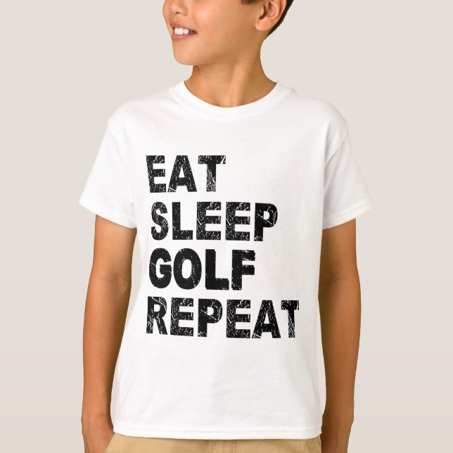 Eat Sleep Golf Repeat T-Shirt (Front)