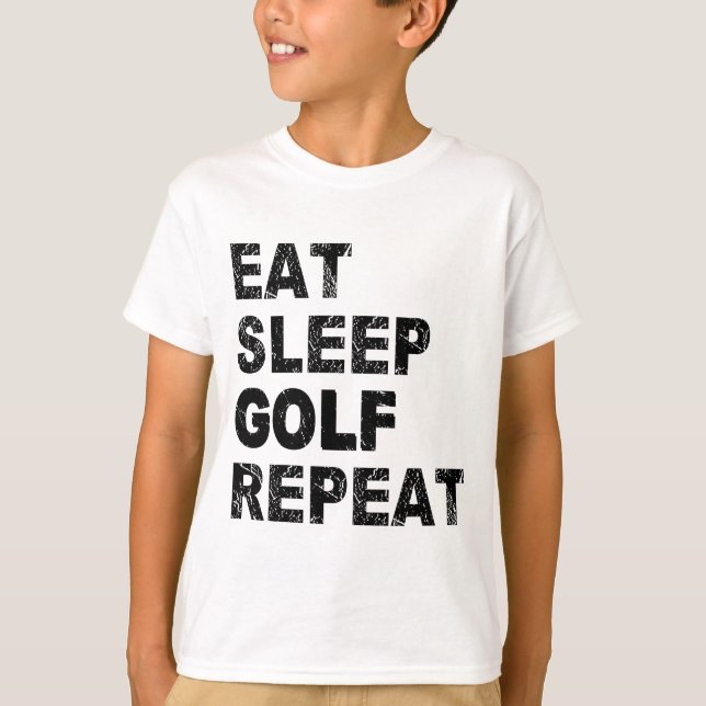 Eat Sleep Golf Repeat T-Shirt (Front)