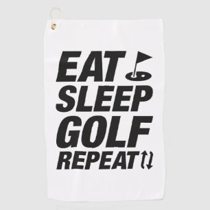 Eat Sleep Golf Repeat Towel