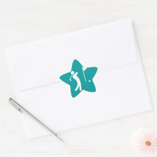 Eat Sleep Golf Star Sticker