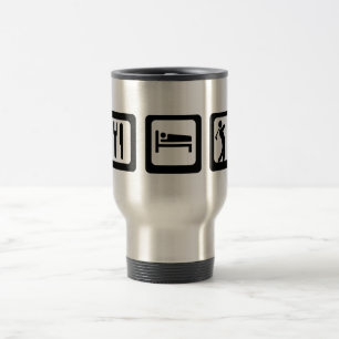 Eat Sleep Golf Travel Mug