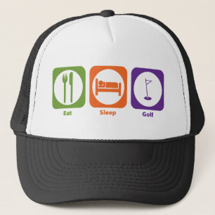 Eat Sleep Golf Trucker Hat