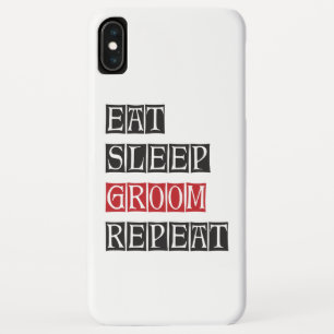 Eat Sleep Groom Repeat Case-Mate iPhone Case