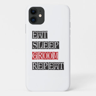 Eat Sleep Groom Repeat Case-Mate iPhone Case