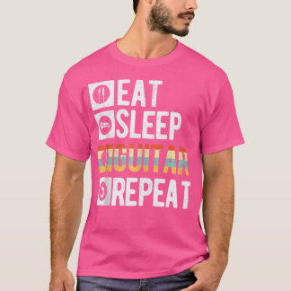 Eat Sleep Guitar Acoustic Guitar Player Guitarist T-Shirt