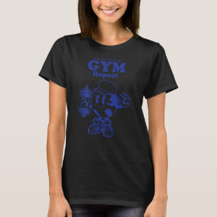 Eat Sleep Gym Repeat Bodybuilder Aesthetic Girl T-Shirt