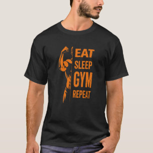 Eat Sleep Gym Repeat Workout T-Shirt