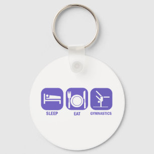 EAT SLEEP GYMNASTICS KEY RING