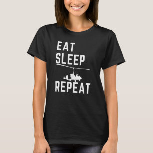 Eat Sleep Gyrocopter Repea Tragus Wrench Gyrocopt T-Shirt