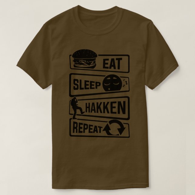 Eat Sleep Hakken Repeat Gabber Hardstyle  (1) T-Shirt (Design Front)