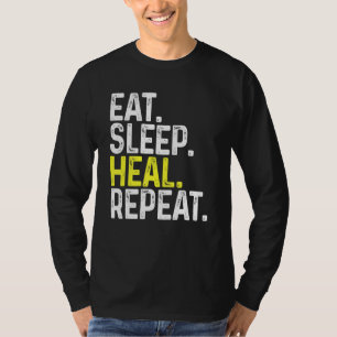 Eat Sleep Heal Repeat Gamer Gaming Healer T-Shirt