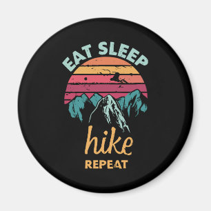 Eat, Sleep, Hike, Repeat Magnet