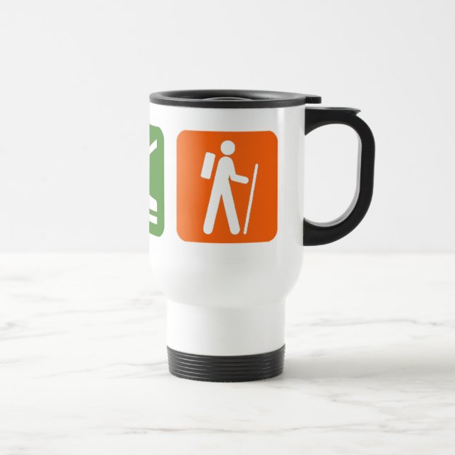 Eat Sleep Hiking Travel Mug (Right)
