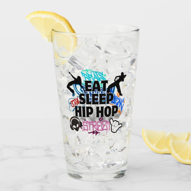 Eat Sleep Hiphop.w Glass (Front Ice)