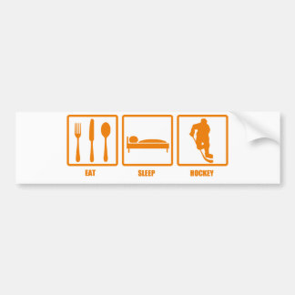 Eat Sleep Hockey Bumper Sticker