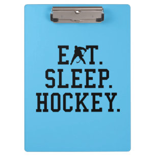Eat Sleep Hockey - Hockey Lovers Clipboard