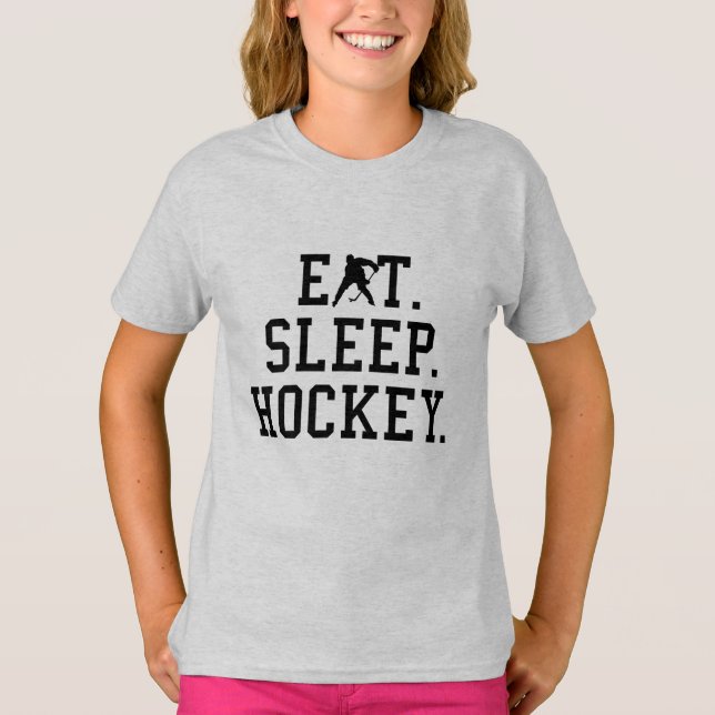 Eat Sleep Hockey - Hockey Lovers     T-Shirt (Front)