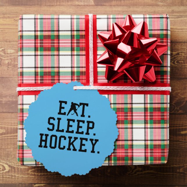 Eat Sleep Hockey - Hockey Lovers     Tree Decoration Card (Insitu (Gift))