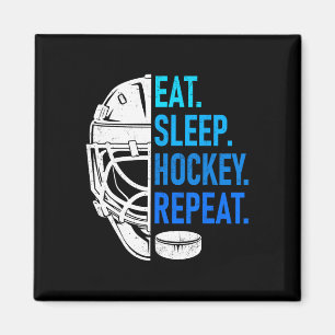 Eat Sleep Hockey Repeat Athletes' Enthusiasts Wint Magnet