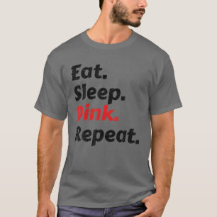 Eat Sleep Hockey Repeat Funny T-Shirt