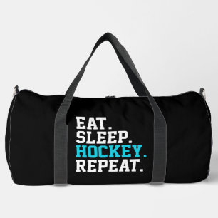 Eat Sleep Hockey Repeat -Hockey Lovers Duffle Bag