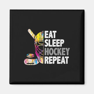 Eat Sleep Hockey Repeat Ice Hockey Lovers Kids You Magnet