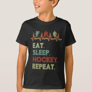 Eat Sleep Hockey Repeat Lifestyle Focus  T-Shirt