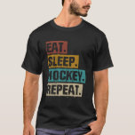 Eat Sleep Hockey Repeat  Retro Vintage Hockey T-Shirt<br><div class="desc">Eat Sleep Hockey Repeat  Retro Vintage Hockey.</div>
