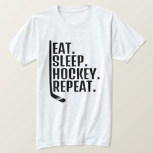  Eat Sleep Hockey Repeat T-Shirt