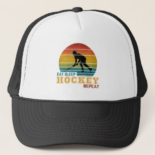 Eat Sleep Hockey Repeat  Trucker Hat