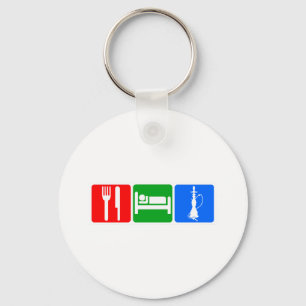 Eat,Sleep,Hookah Key Ring