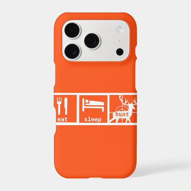 Eat Sleep Hunt iPhone Deer Stag Buck (Back)