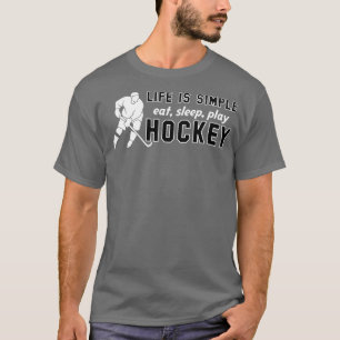 Eat Sleep Ice Hockey Saying Ice Hockey Eissport  T-Shirt