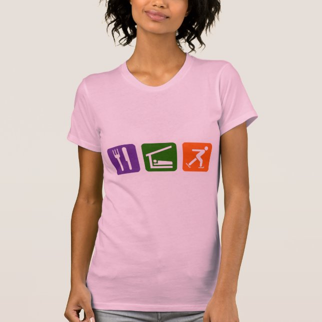 Eat Sleep Ice Skating T-Shirt (Front)
