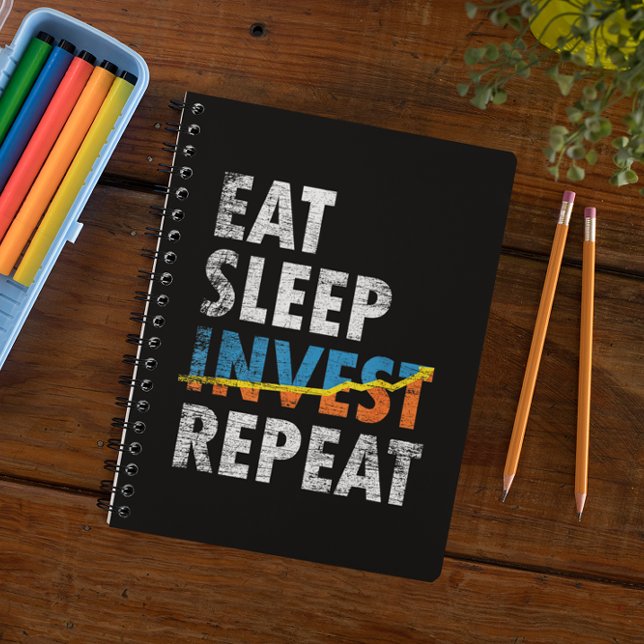 EAT SLEEP INVEST REPEAT STOCK MARKET  NOTEBOOK (EAT SLEEP INVEST REPEAT STOCK MARKET NOTEBOOK)