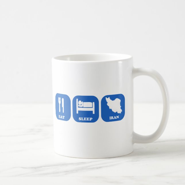 Eat Sleep Iran Coffee Mug (Right)