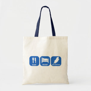 Eat Sleep Isle Of Man Tote Bag