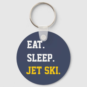 Eat Sleep Jet Ski Key Ring