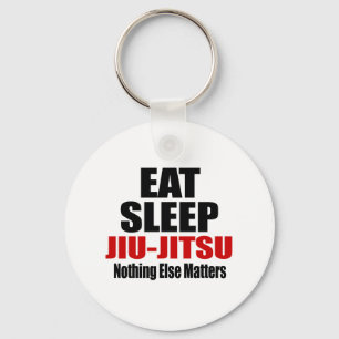 EAT SLEEP JIU-JITSU KEY RING