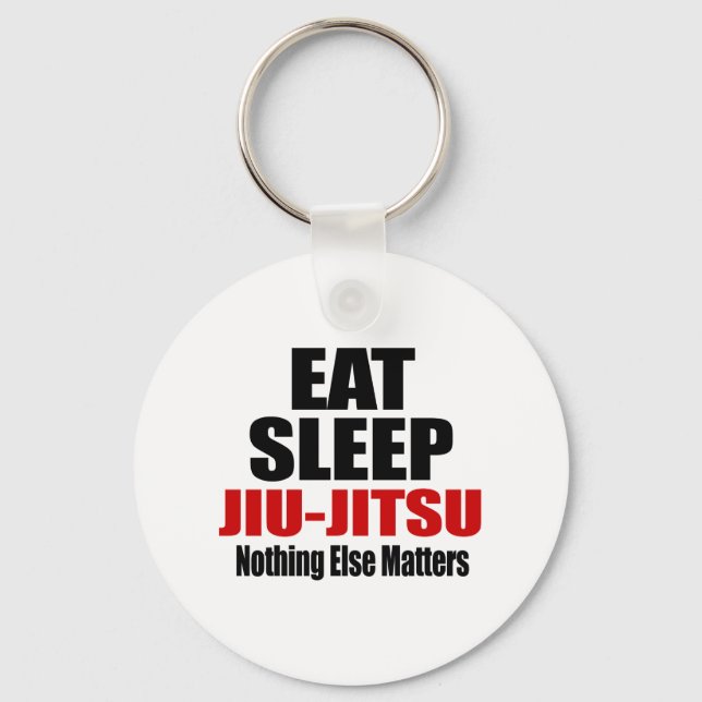 EAT SLEEP JIU-JITSU KEY RING (Front)