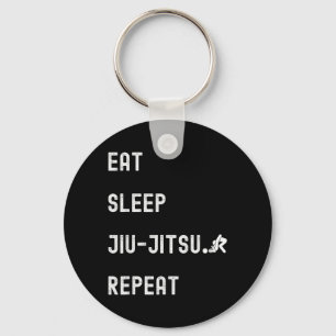 Eat sleep jiu-jitsu Repeat Key Ring