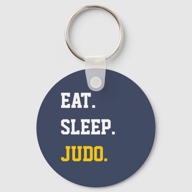 Eat Sleep judo Key Ring (Front)