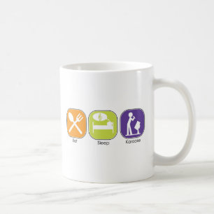 Eat Sleep Karaoke Coffee Mug