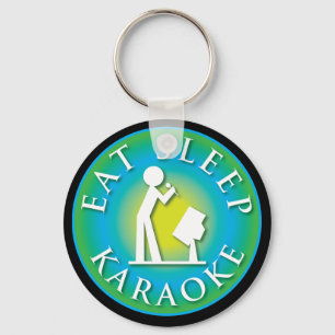 Eat Sleep  Karaoke Key Ring