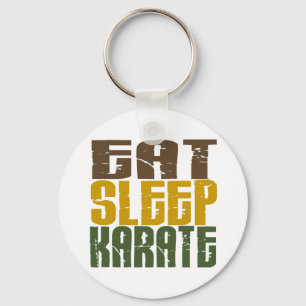 Eat Sleep Karate 1 Key Ring
