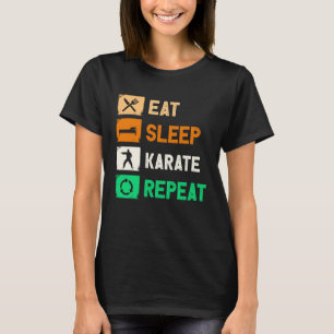 Eat Sleep Karate Repeat Men Women Judo Kendo T-Shirt