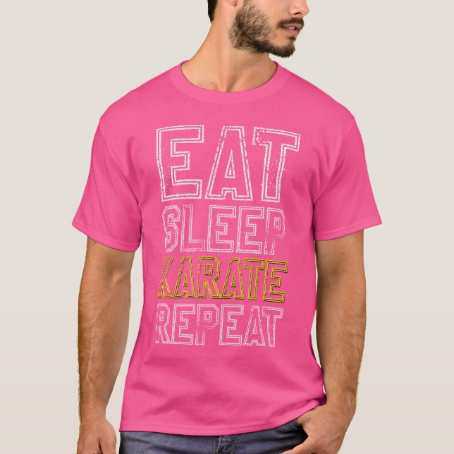 Eat Sleep Karate Repeat T-Shirt (Front)
