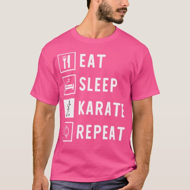 Eat Sleep Karate Repeat T-Shirt (Front)