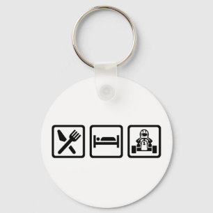Eat sleep Kart Key Ring
